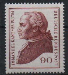 Efemera - 1974 IMMANUEL KANT 250.DOĞUM GÜNÜ MNH ALMANYA - kitantik - kitaLog