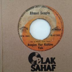 Ahmet Sezgin ‎- Sevmek Günah Mı? / Ateşim Var Külüm Yok / 45'lik Plak