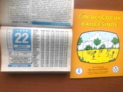22 Mayıs 1996 orijinal Hicret takvim yaprağı (Cin Ali kitabı hediyeli:)