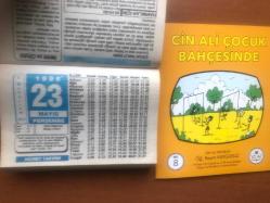 23 Mayıs 1996 orijinal Hicret takvim yaprağı (Cin Ali kitabı hediyeli:)