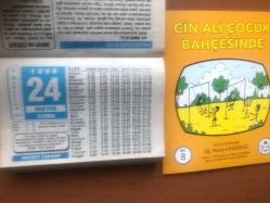 24 Mayıs 1996 orijinal Hicret takvim yaprağı (Cin Ali kitabı hediyeli:)
