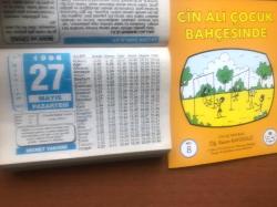 27 Mayıs 1996 orijinal Hicret takvim yaprağı (Cin Ali kitabı hediyeli:)