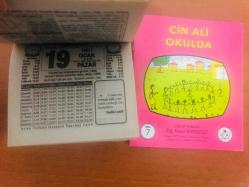 19 Ocak 1997 orijinal Türkiye gazetesi takvim yaprağı (Cin Ali kitabı hediyeli:)