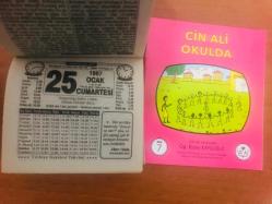 25 Ocak 1997 orijinal Türkiye gazetesi takvim yaprağı (Cin Ali kitabı hediyeli:)