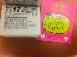 17 Şubat 1997 orijinal Türkiye gazetesi takvim yaprağı (Cin Ali kitabı hediyeli:)