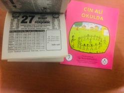 27 Şubat 1997 orijinal Türkiye gazetesi takvim yaprağı (Cin Ali kitabı hediyeli:)