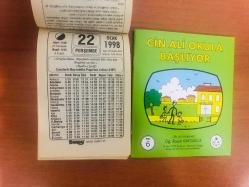 22 Ocak 1998 hediyelik orijinal Saray takvim yaprağı (Cin Ali kitabı hediyeli:)