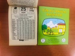 25 Ocak 1998 hediyelik orijinal Saray takvim yaprağı (Cin Ali kitabı hediyeli:)