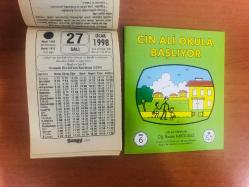27 Ocak 1998 hediyelik orijinal Saray takvim yaprağı (Cin Ali kitabı hediyeli:)