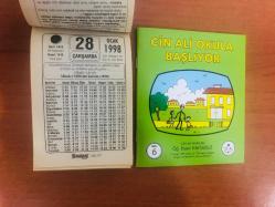 28 Ocak 1998 hediyelik orijinal Saray takvim yaprağı (Cin Ali kitabı hediyeli:)