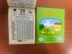 29 Ocak 1998 hediyelik orijinal Saray takvim yaprağı (Cin Ali kitabı hediyeli:)
