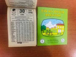 30 Ocak 1998 hediyelik orijinal Saray takvim yaprağı (Cin Ali kitabı hediyeli:)