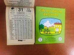 31 Ocak 1998 hediyelik orijinal Saray takvim yaprağı (Cin Ali kitabı hediyeli:)