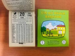 20 Şubat 1998 hediyelik orijinal Saray takvim yaprağı (Cin Ali kitabı hediyeli:)