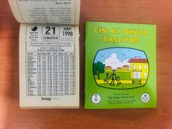 21 Şubat 1998 hediyelik orijinal Saray takvim yaprağı (Cin Ali kitabı hediyeli:)
