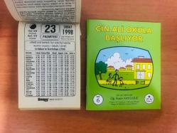 23 Şubat 1998 hediyelik orijinal Saray takvim yaprağı (Cin Ali kitabı hediyeli:)