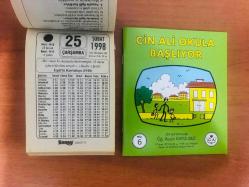 25 Şubat 1998 hediyelik orijinal Saray takvim yaprağı (Cin Ali kitabı hediyeli:)