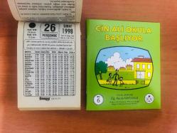 26 Şubat 1998 hediyelik orijinal Saray takvim yaprağı (Cin Ali kitabı hediyeli:)