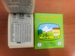 23 Nisan 1998 hediyelik orijinal Saray takvim yaprağı (Cin Ali kitabı hediyeli:)