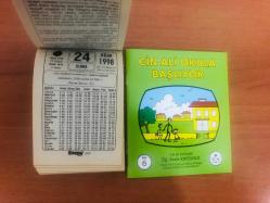 24 Nisan 1998 hediyelik orijinal Saray takvim yaprağı (Cin Ali kitabı hediyeli:)