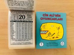 20 Şubat 1999 hediyelik orijinal Fazilet takvim yaprağı (Cin Ali kitabı hediyeli:)