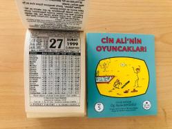 27 Şubat 1999 hediyelik orijinal Fazilet takvim yaprağı (Cin Ali kitabı hediyeli:)