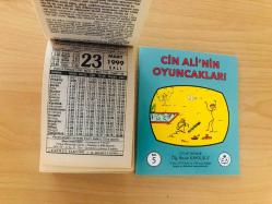 23 Mart 1999 hediyelik orijinal Fazilet takvim yaprağı (Cin Ali kitabı hediyeli:)