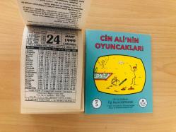 24 Mart 1999 hediyelik orijinal Fazilet takvim yaprağı (Cin Ali kitabı hediyeli:)