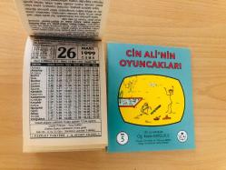 26 Mart 1999 hediyelik orijinal Fazilet takvim yaprağı (Cin Ali kitabı hediyeli:)