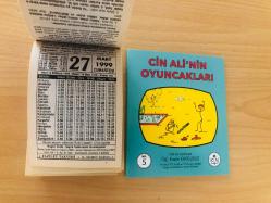 27 Mart 1999 hediyelik orijinal Fazilet takvim yaprağı (Cin Ali kitabı hediyeli:)