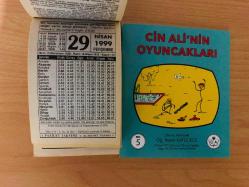 29 Nisan 1999 hediyelik orijinal Fazilet takvim yaprağı (Cin Ali kitabı hediyeli:)