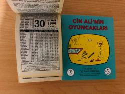 30 Nisan 1999 hediyelik orijinal Fazilet takvim yaprağı (Cin Ali kitabı hediyeli:)