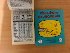 Efemera - 3 Haziran 1999 hediyelik orijinal Fazilet takvim yaprağı (Cin Ali kitabı hediyeli:) - kitantik - kitaLog