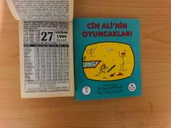 27 Haziran 1999 hediyelik orijinal Fazilet takvim yaprağı (Cin Ali kitabı hediyeli:)