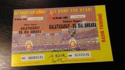Efemera - GALATASARAY- GENÇLERBİRLİĞİ ALİ SAMİ YEN MAÇ BİLETİ... - kitantik - kitaLog