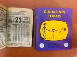 23 Aralık 1989 hediyelik orijinal Fazilet takvim yaprağı (Cin Ali kitabı hediyeli:)