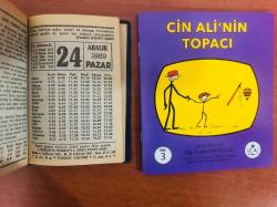 24 Aralık 1989 hediyelik orijinal Fazilet takvim yaprağı (Cin Ali kitabı hediyeli:)