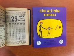 25 Aralık 1989 hediyelik orijinal Fazilet takvim yaprağı (Cin Ali kitabı hediyeli:)