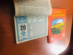 20 Mayıs 1988 hediyelik orijinal Diyanet takvim yaprağı (Cin Ali kitabı hediyeli:)