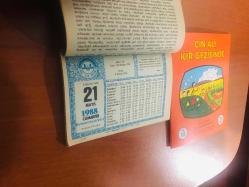21 Mayıs 1988 hediyelik orijinal Diyanet takvim yaprağı (Cin Ali kitabı hediyeli:)