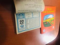 22 Mayıs 1988 hediyelik orijinal Diyanet takvim yaprağı (Cin Ali kitabı hediyeli:)
