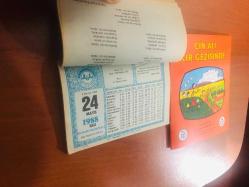 24 Mayıs 1988 hediyelik orijinal Diyanet takvim yaprağı (Cin Ali kitabı hediyeli:)