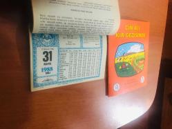 31 Mayıs 1988 hediyelik orijinal Diyanet takvim yaprağı (Cin Ali kitabı hediyeli:)