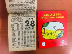 28 Şubat 1987 hediyelik orijinal Fazilet takvim yaprağı (Cin Ali kitabı hediyeli:)