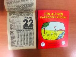 22 Nisan 1987 hediyelik orijinal Fazilet takvim yaprağı (Cin Ali kitabı hediyeli:)