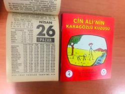 26 Nisan 1987 hediyelik orijinal Fazilet takvim yaprağı (Cin Ali kitabı hediyeli:)