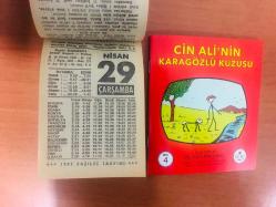 29 Nisan 1987 hediyelik orijinal Fazilet takvim yaprağı (Cin Ali kitabı hediyeli:)