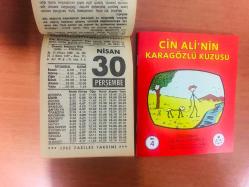 30 Nisan 1987 hediyelik orijinal Fazilet takvim yaprağı (Cin Ali kitabı hediyeli:)
