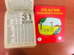 31 Mayıs 1987 hediyelik orijinal Fazilet takvim yaprağı (Cin Ali kitabı hediyeli:)