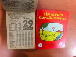 29 Temmuz 1987 hediyelik orijinal Fazilet takvim yaprağı (Cin Ali kitabı hediyeli:)